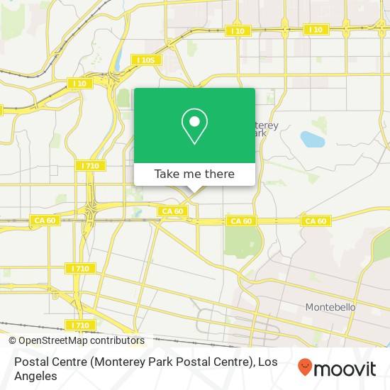 Postal Centre (Monterey Park Postal Centre) map