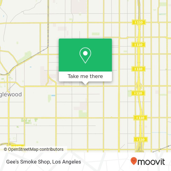 Gee's Smoke Shop map