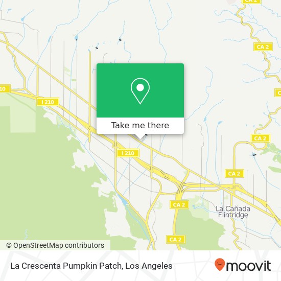 Mapa de La Crescenta Pumpkin Patch