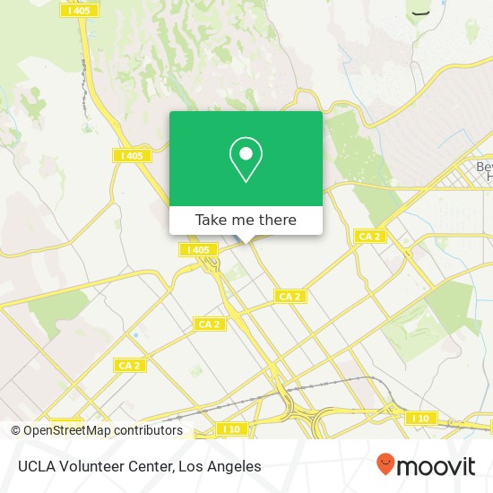 UCLA Volunteer Center map
