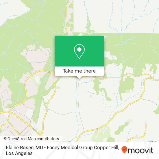 Mapa de Elaine Rosen, MD - Facey Medical Group Copper Hill