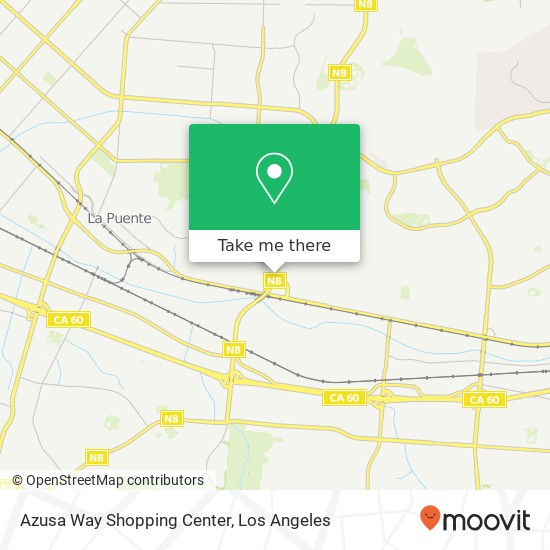 Azusa Way Shopping Center map