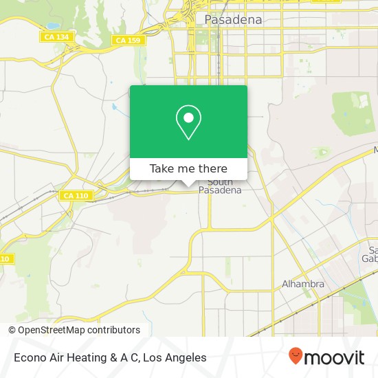 Econo Air Heating & A C map