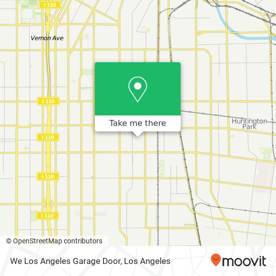 We Los Angeles Garage Door map
