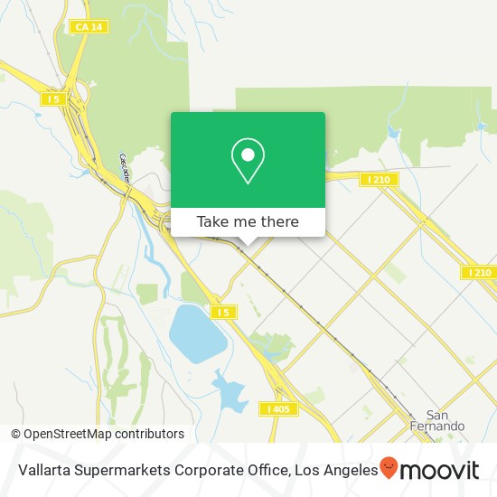 Mapa de Vallarta Supermarkets Corporate Office