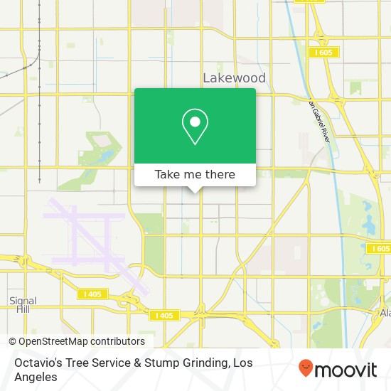 Octavio's Tree Service & Stump Grinding map