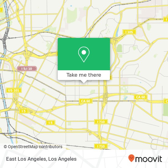 Mapa de East Los Angeles