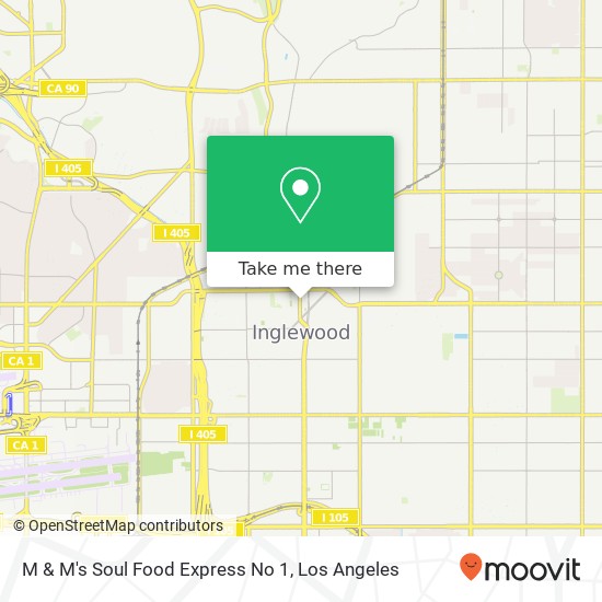 Mapa de M & M's Soul Food Express No 1