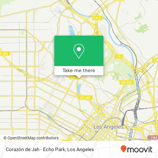 Corazón de Jah - Echo Park map