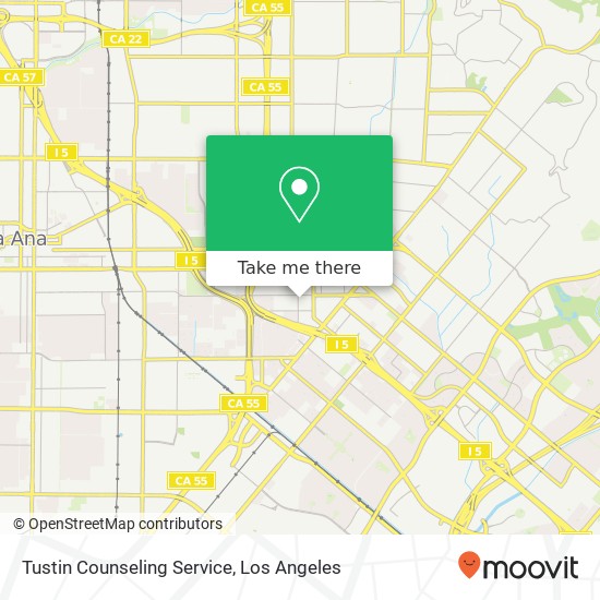 Tustin Counseling Service map