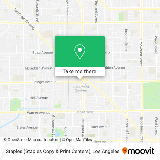 Mapa de Staples (Staples Copy & Print Centers)