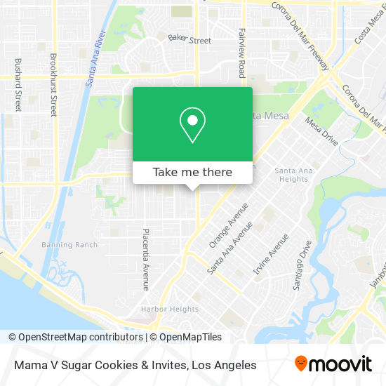 Mama V Sugar Cookies & Invites map