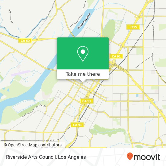 Riverside Arts Council map