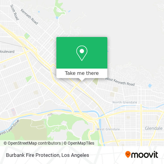 Mapa de Burbank Fire Protection