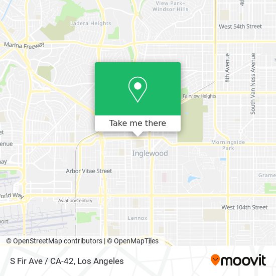 Mapa de S Fir Ave / CA-42