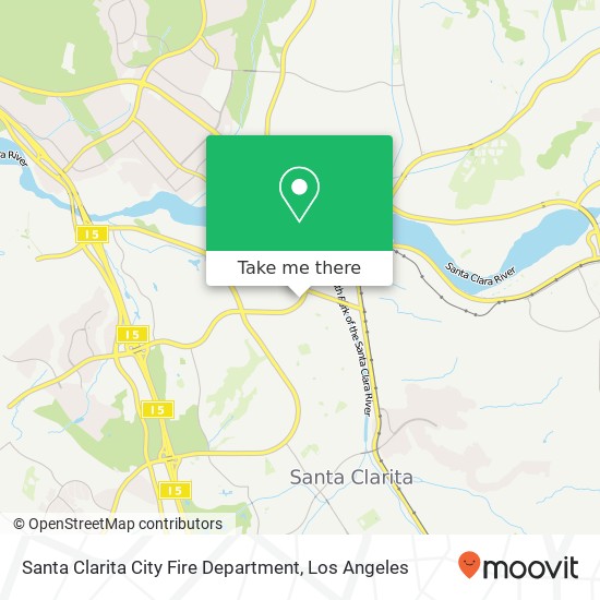 Mapa de Santa Clarita City Fire Department