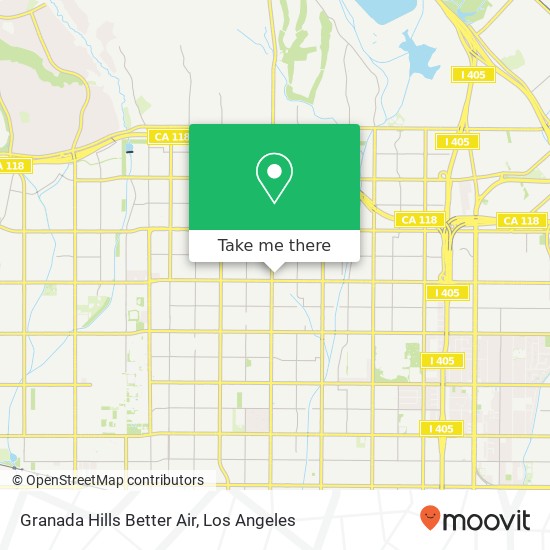 Granada Hills Better Air map