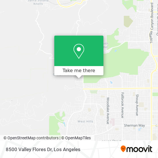 8500 Valley Flores Dr map