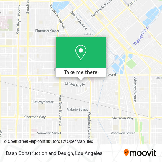 Dash Construction and Design map