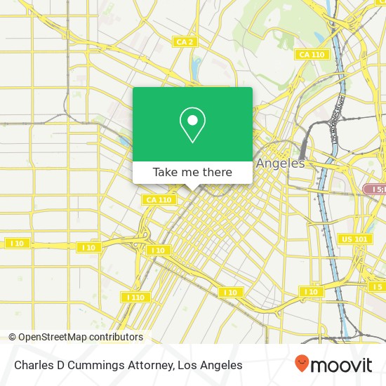 Charles D Cummings Attorney map