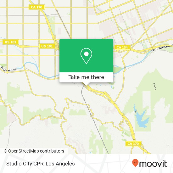 Studio City CPR map