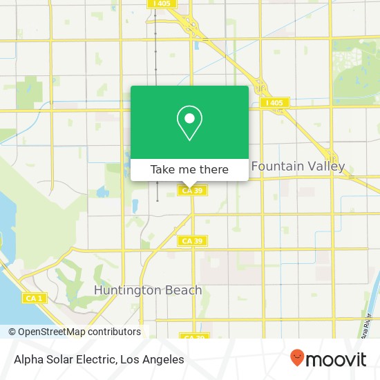 Alpha Solar Electric map