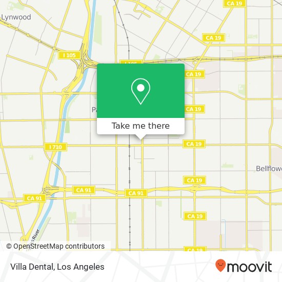 Villa Dental map