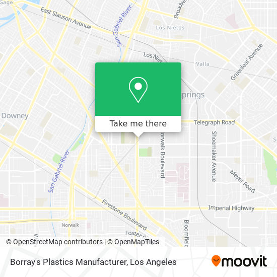 Borray's Plastics Manufacturer map