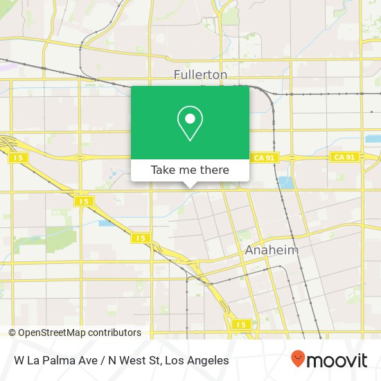 Mapa de W La Palma Ave / N West St