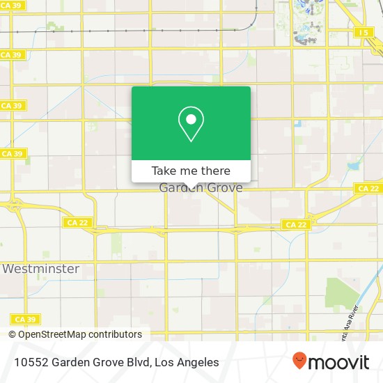 Mapa de 10552 Garden Grove Blvd