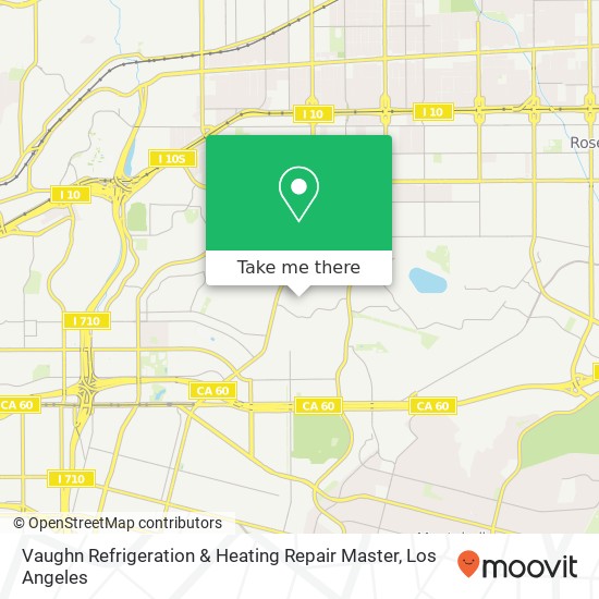 Vaughn Refrigeration & Heating Repair Master map