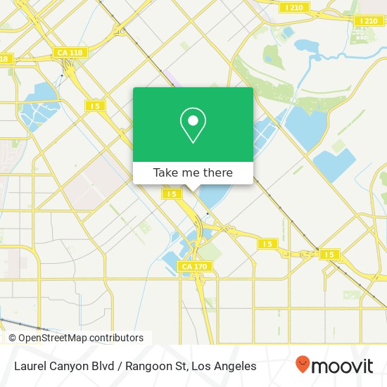 Laurel Canyon Blvd / Rangoon St map