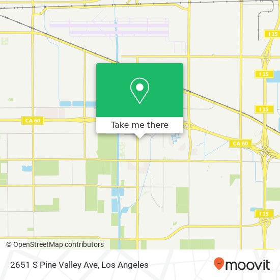 Mapa de 2651 S Pine Valley Ave