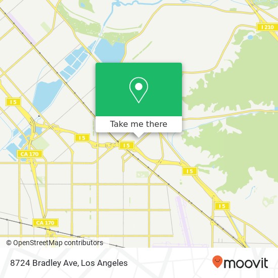 8724 Bradley Ave map