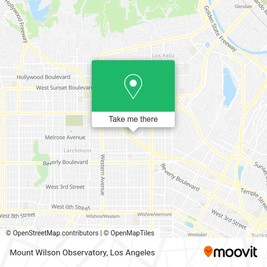 Mapa de Mount Wilson Observatory