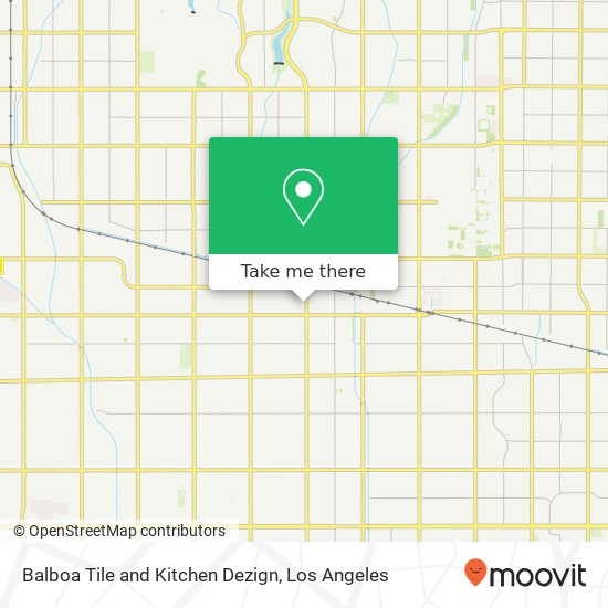 Balboa Tile and Kitchen Dezign map