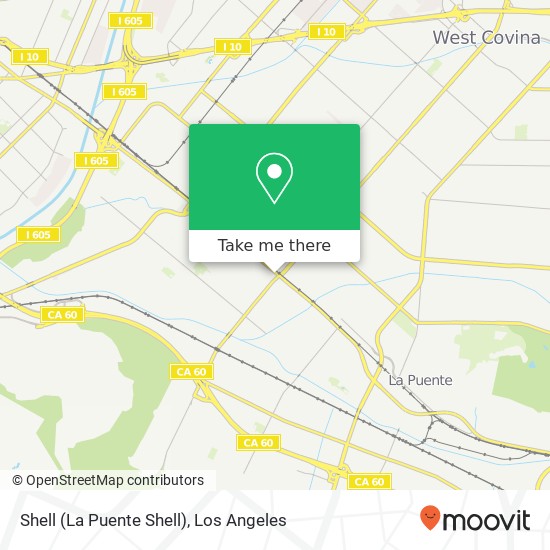 Shell (La Puente Shell) map