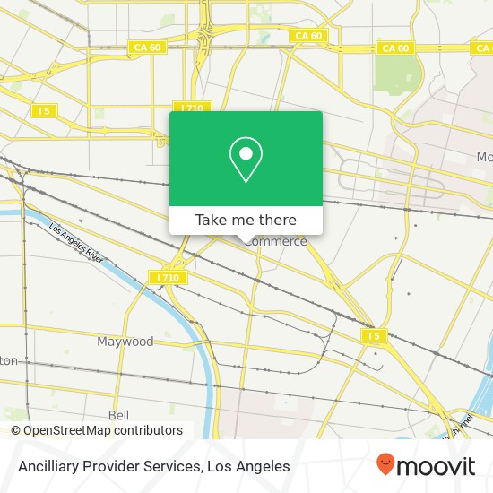Ancilliary Provider Services map