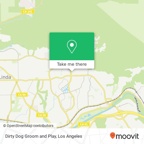 Dirty Dog Groom and Play map