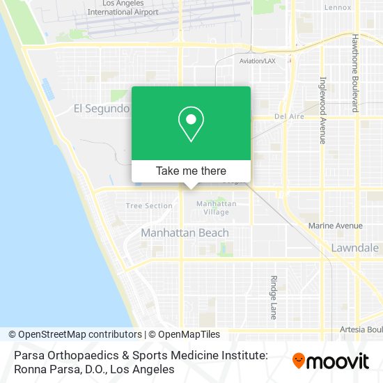 Mapa de Parsa Orthopaedics & Sports Medicine Institute: Ronna Parsa, D.O.