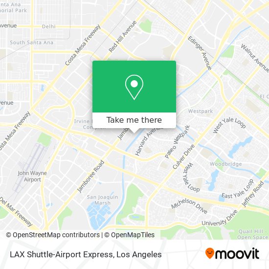 LAX Shuttle-Airport Express map