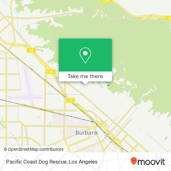 Pacific Coast Dog Rescue map