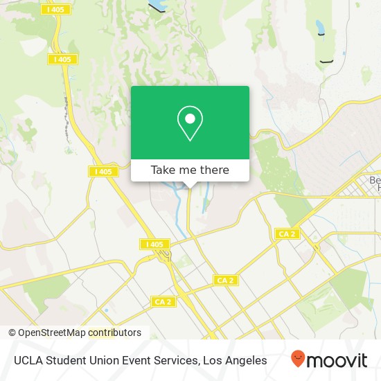 Mapa de UCLA Student Union Event Services