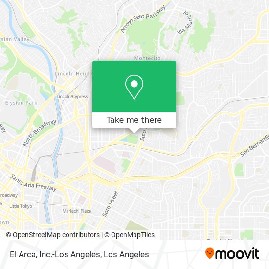 El Arca, Inc.-Los Angeles map