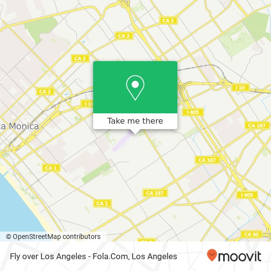 Mapa de Fly over Los Angeles - Fola.Com