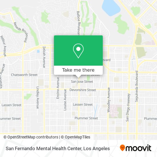 San Fernando Mental Health Center map