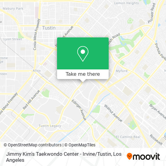 Jimmy Kim's Taekwondo Center - Irvine / Tustin map