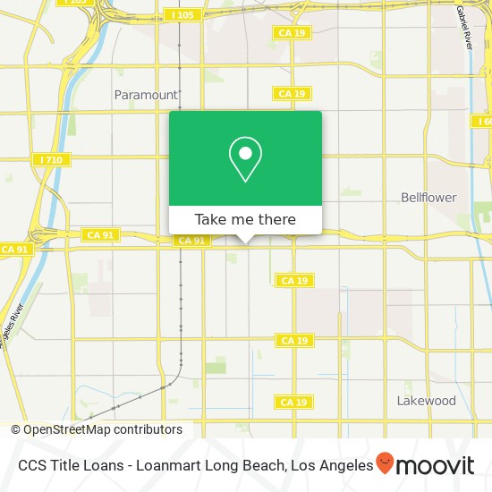 CCS Title Loans - Loanmart Long Beach map