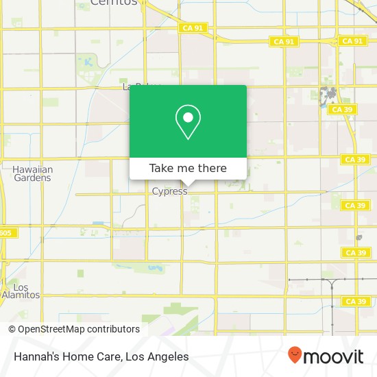 Mapa de Hannah's Home Care