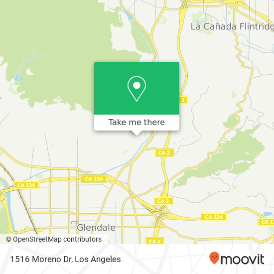 1516 Moreno Dr map